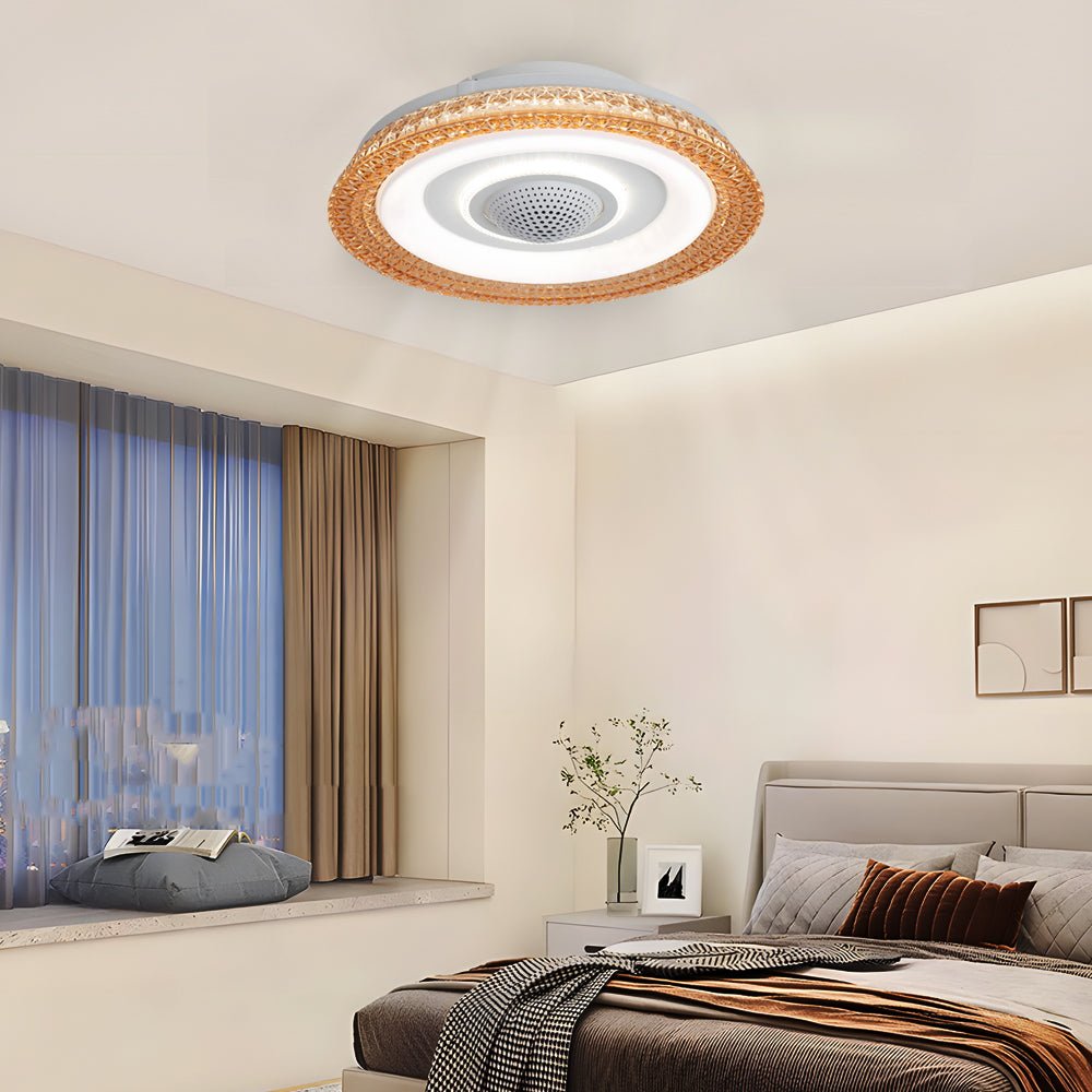 20 in. 6-Speed Bladeless Smart Ceiling Fan with Dimmable LED