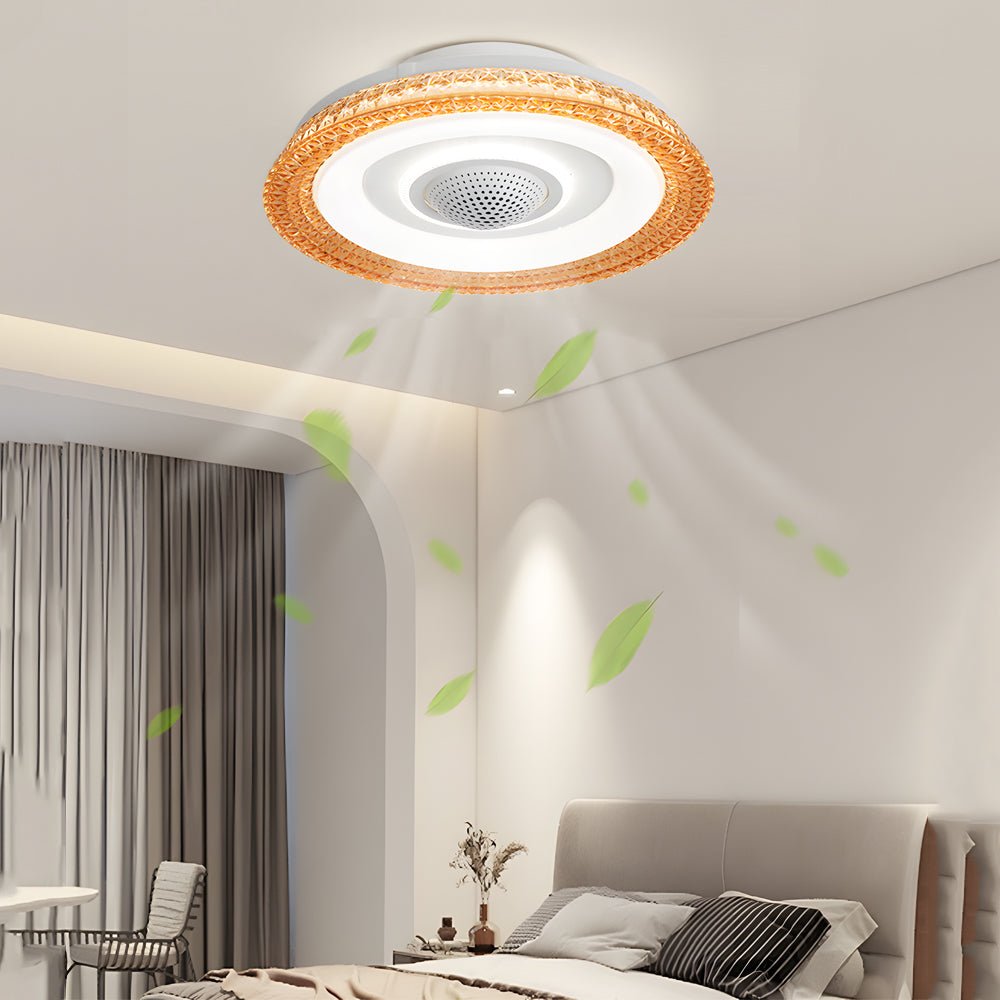 20 in. 6-Speed Bladeless Smart Ceiling Fan with Dimmable LED