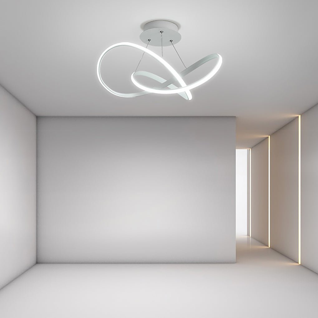 20" LED Ribbon Modern Flush Mount Ceiling Light