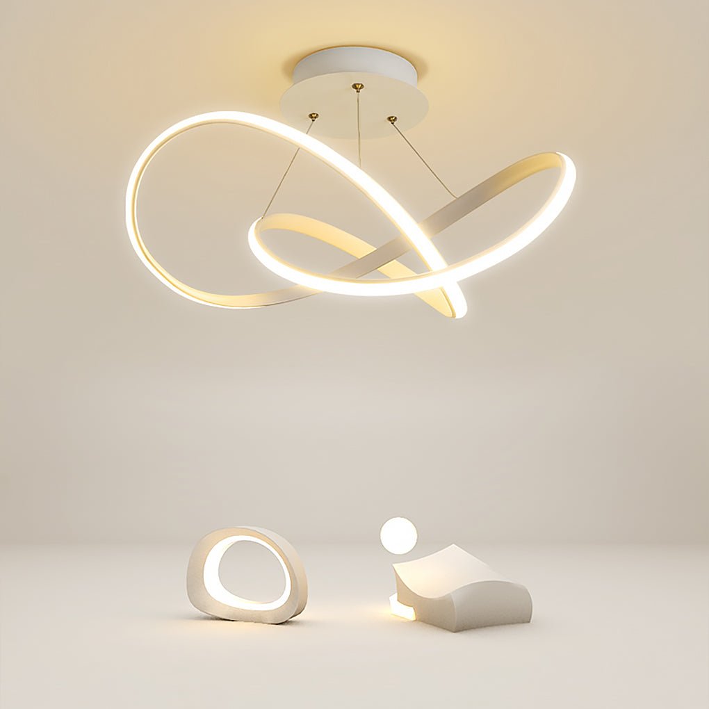 20" LED Ribbon Modern Flush Mount Ceiling Light