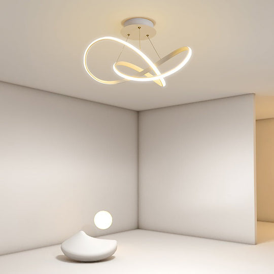 20" LED Ribbon Modern Flush Mount Ceiling Light