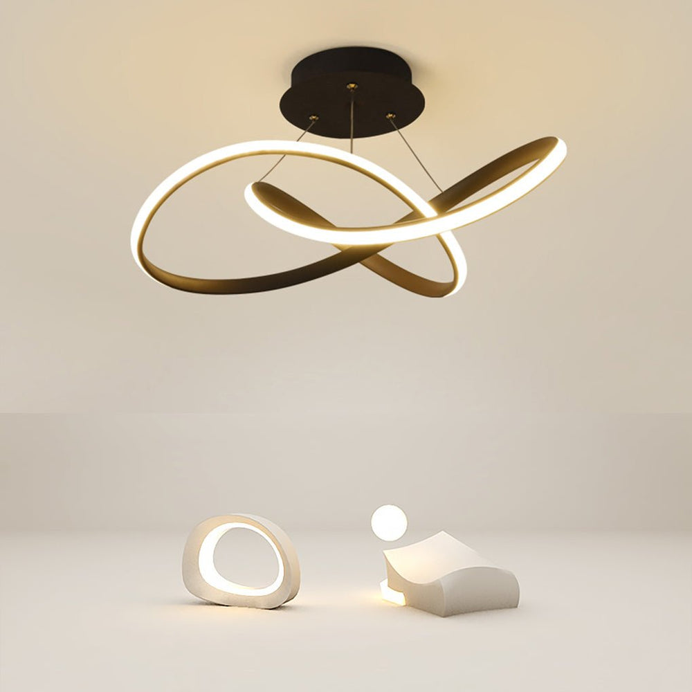 20" LED Ribbon Modern Flush Mount Ceiling Light