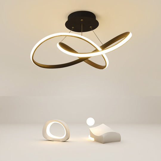 20" LED Ribbon Modern Flush Mount Ceiling Light
