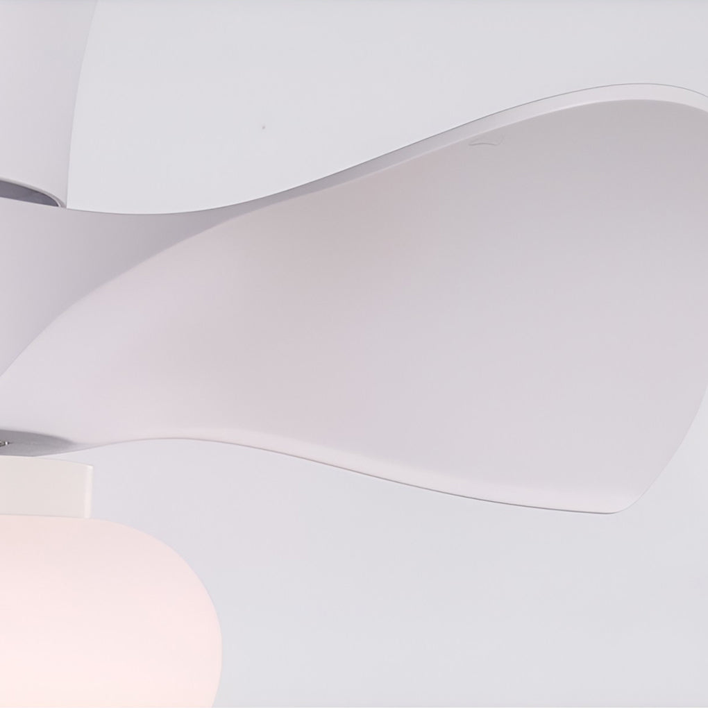 Macaron Color 3-Step Dimming LED Nordic Inverter Ceiling Fan Light