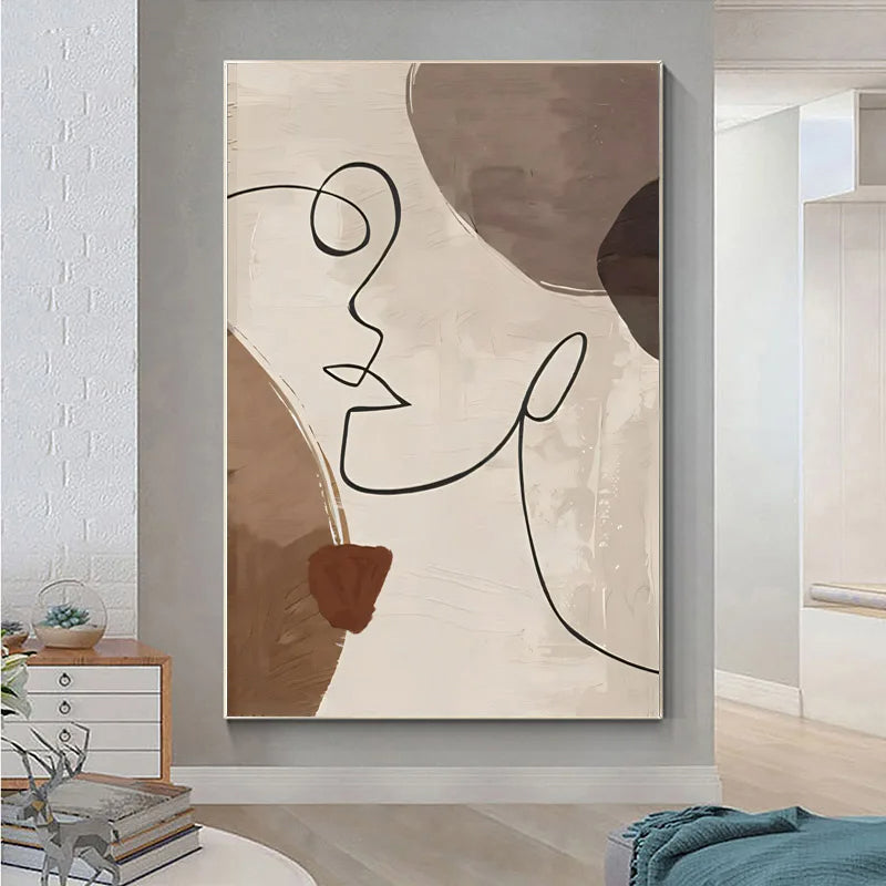 Abstract Flowing Textural Designs Canvas Wall Art