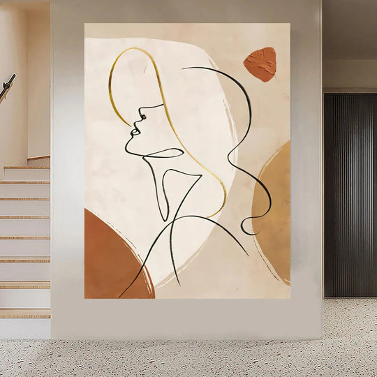 Abstract Flowing Textural Designs Canvas Wall Art