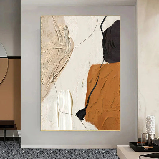 Abstract Flowing Textural Designs Canvas Wall Art