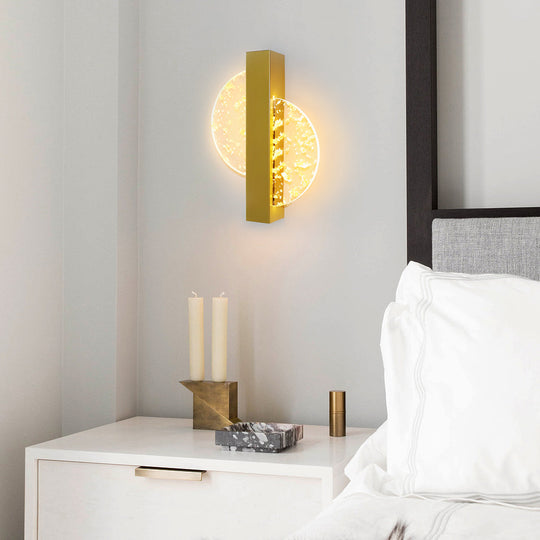 Round Square Semicircle LED Nordic Bedside Wall Lamp