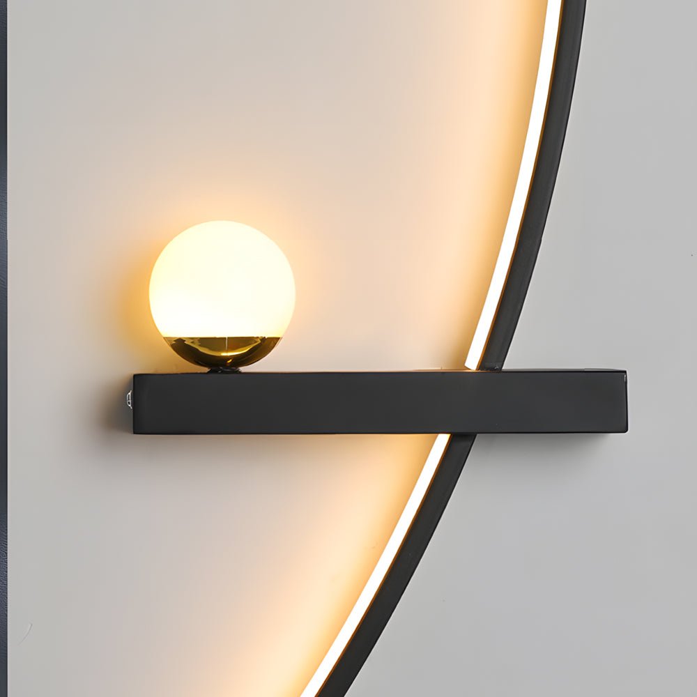Curved Strip LED Wall Sconce with 3-Step Dimming