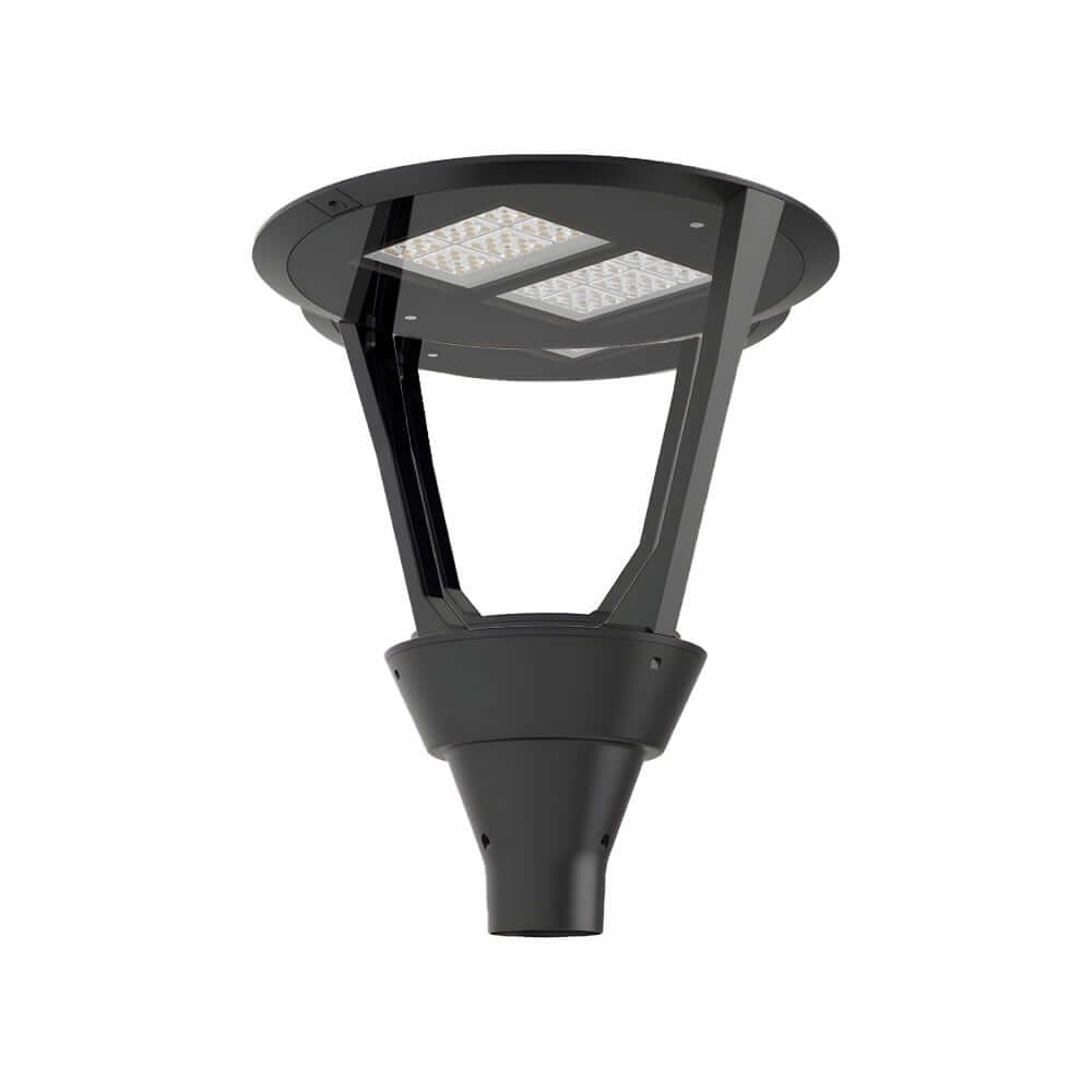 21-Inch Black Post Top LED Street Light Fixture (Pole Not Included)
