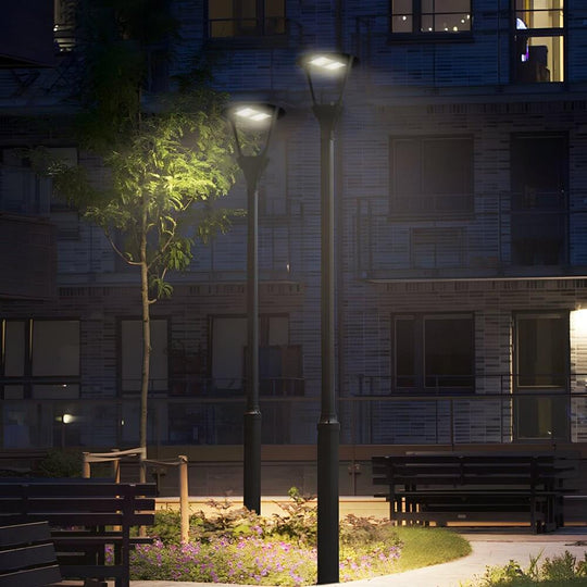 21-Inch Black Post Top LED Street Light Fixture (Pole Not Included)