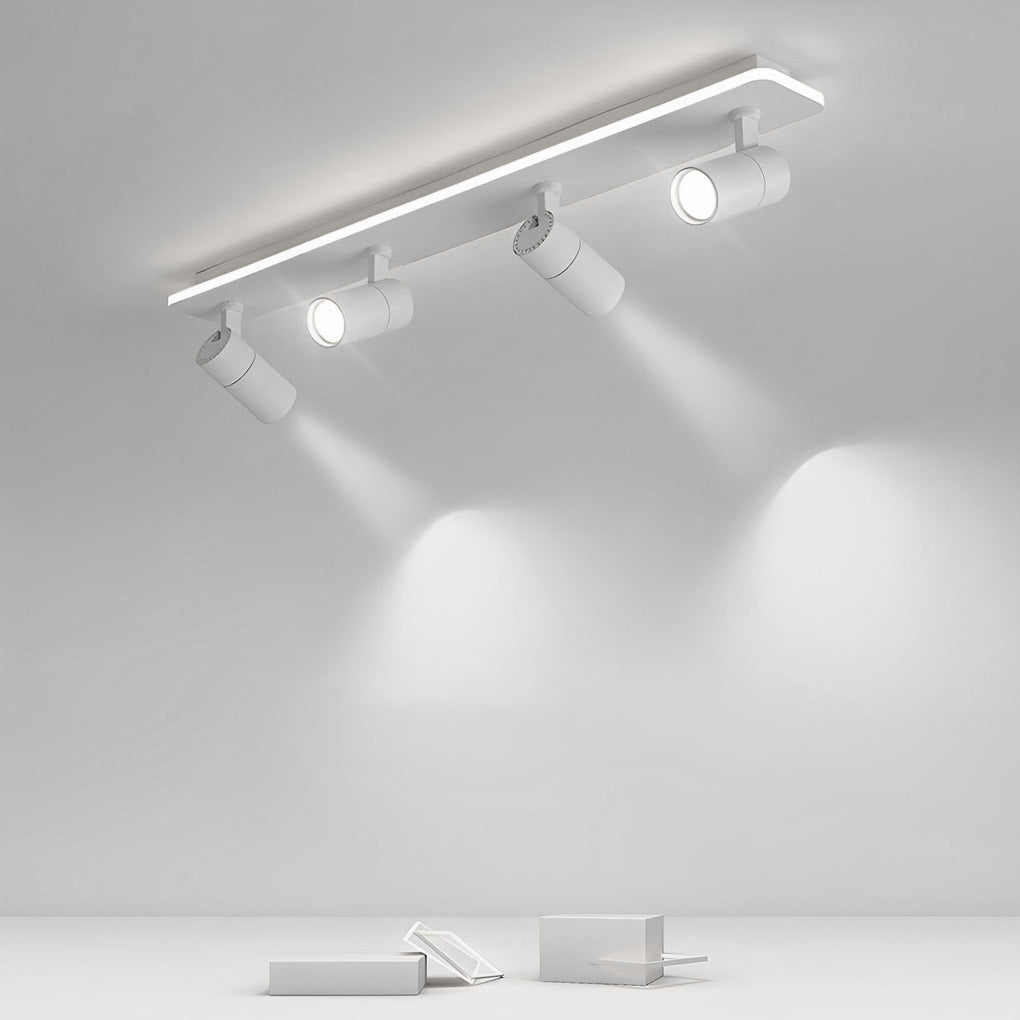 Minimalist Long Rectangular Adjustable LED Flush Mount Spotlight (2/3/4-Light)