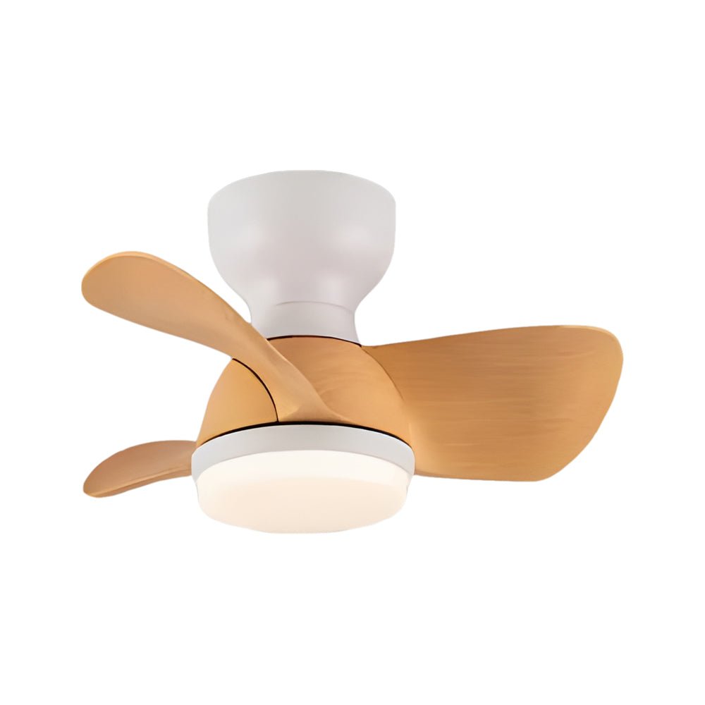 22"/31" Space-Saving 3-Blade LED Ceiling Fan Light with Remote – 6 Speeds, Reversible Motor