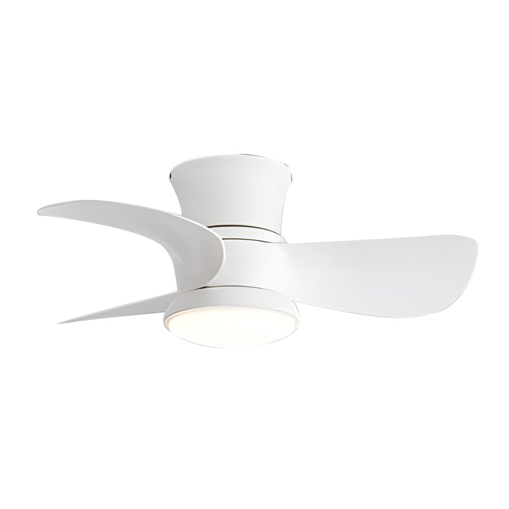 22"/31" Space-Saving 3-Blade LED Ceiling Fan Light with Remote – 6 Speeds, Reversible Motor