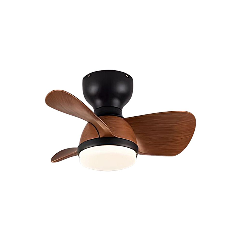 22"/31" Space-Saving 3-Blade LED Ceiling Fan Light with Remote – 6 Speeds, Reversible Motor