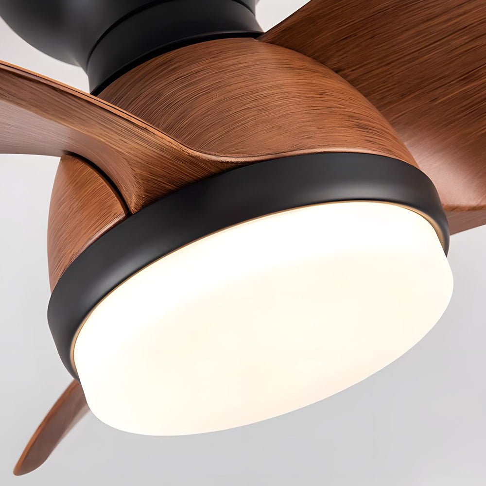 22"/31" Space-Saving 3-Blade LED Ceiling Fan Light with Remote – 6 Speeds, Reversible Motor