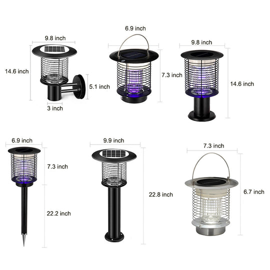 Advanced Solar Powered Mosquito Killer Lamp Eco Friendly Garden Light