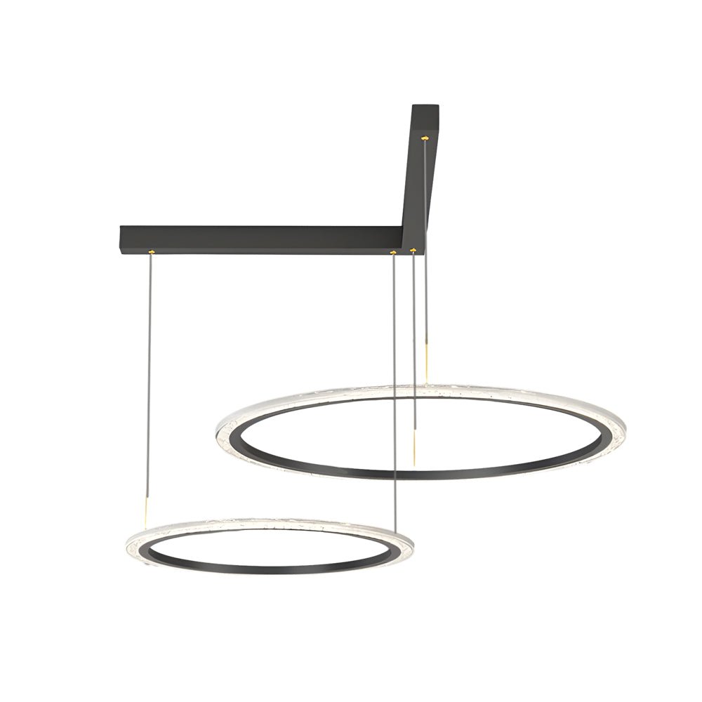 Minimalist Ring Chandelier with 3-Step Dimming