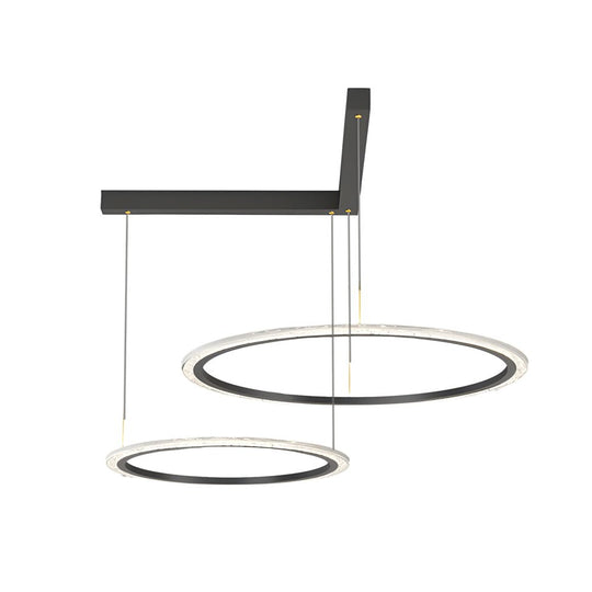 Minimalist Ring Chandelier with 3-Step Dimming