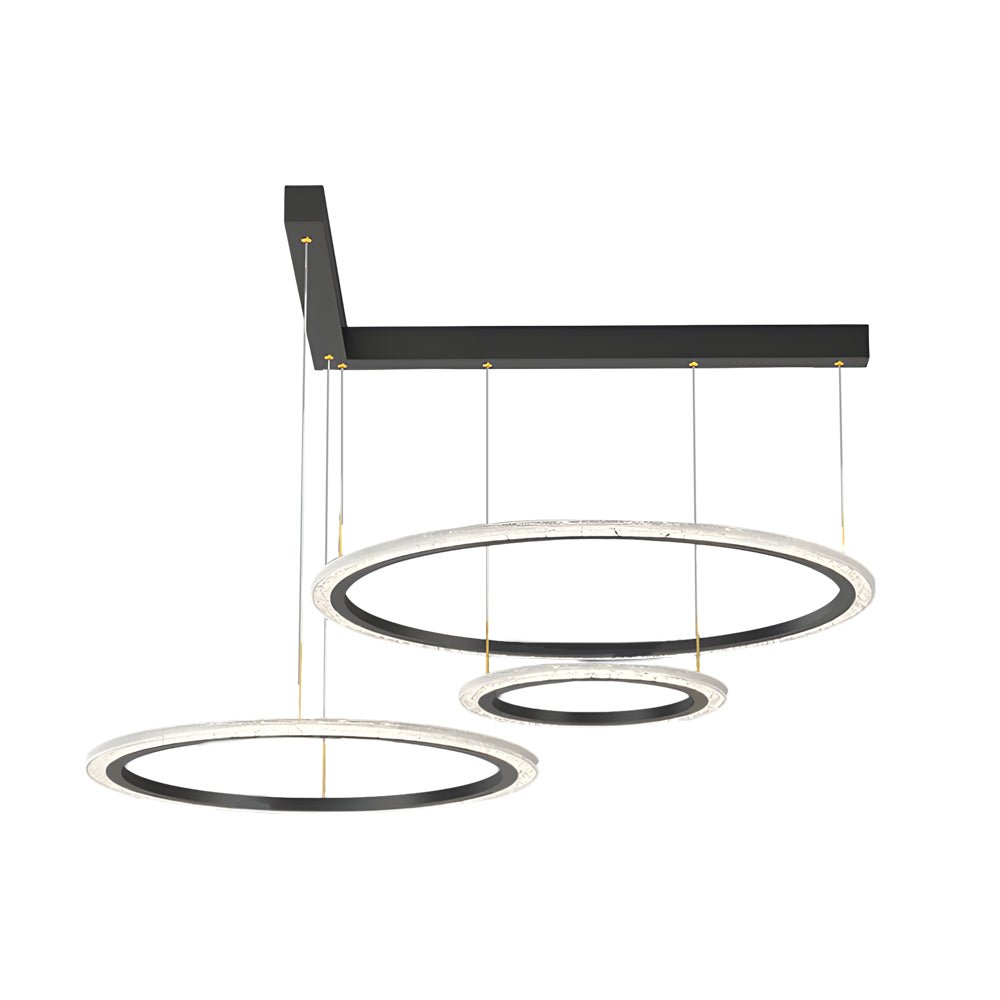 Minimalist Ring Chandelier with 3-Step Dimming