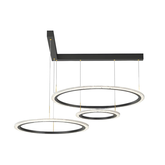 Minimalist Ring Chandelier with 3-Step Dimming