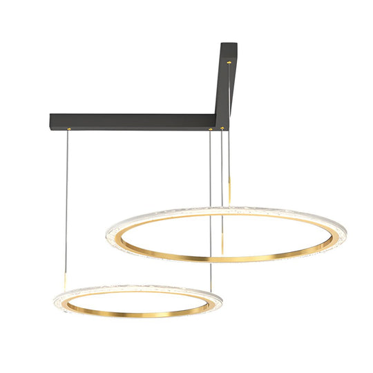 Minimalist Ring Chandelier with 3-Step Dimming