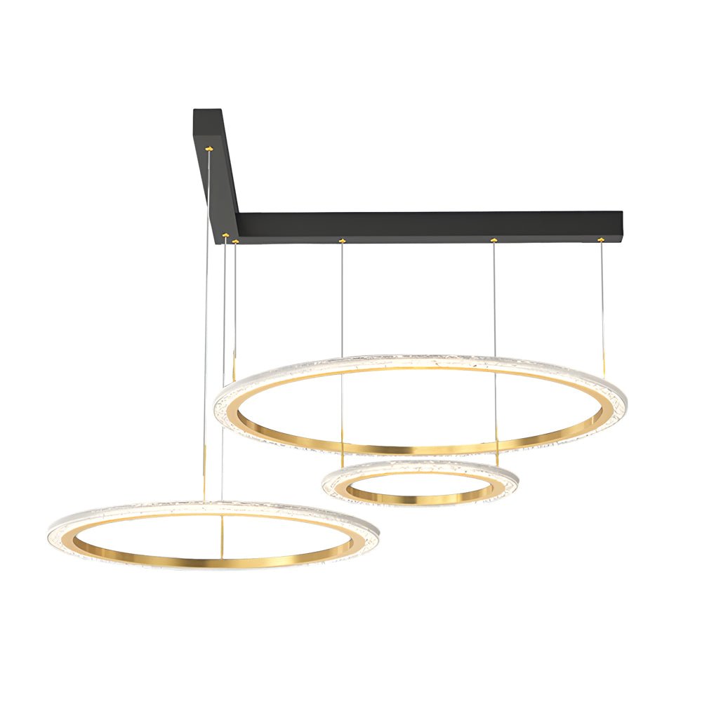 Minimalist Ring Chandelier with 3-Step Dimming