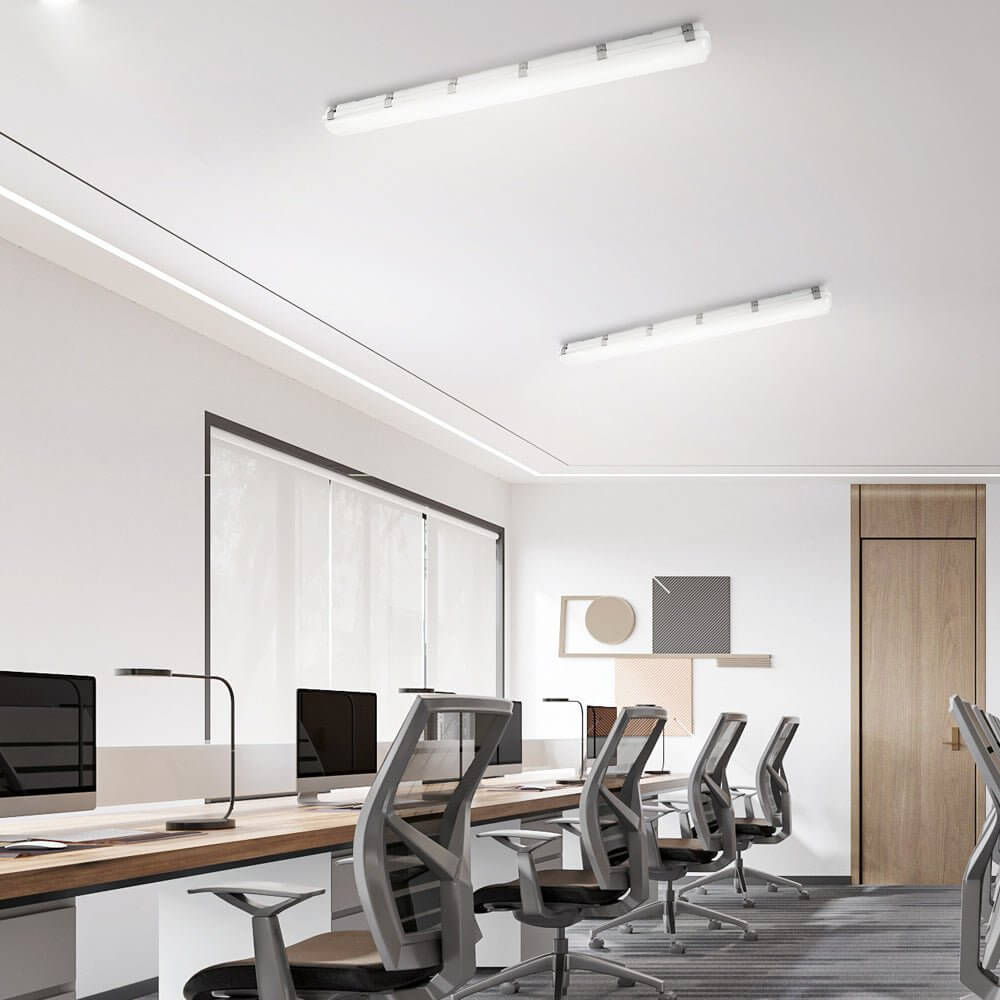 23-Inch White Linear Vapor Tight LED Ceiling Light