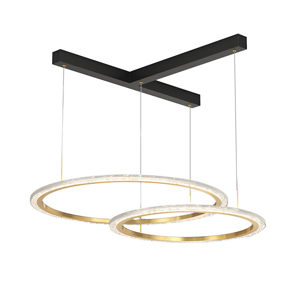 Creative Ring Chandelier with 3-Step Dimming