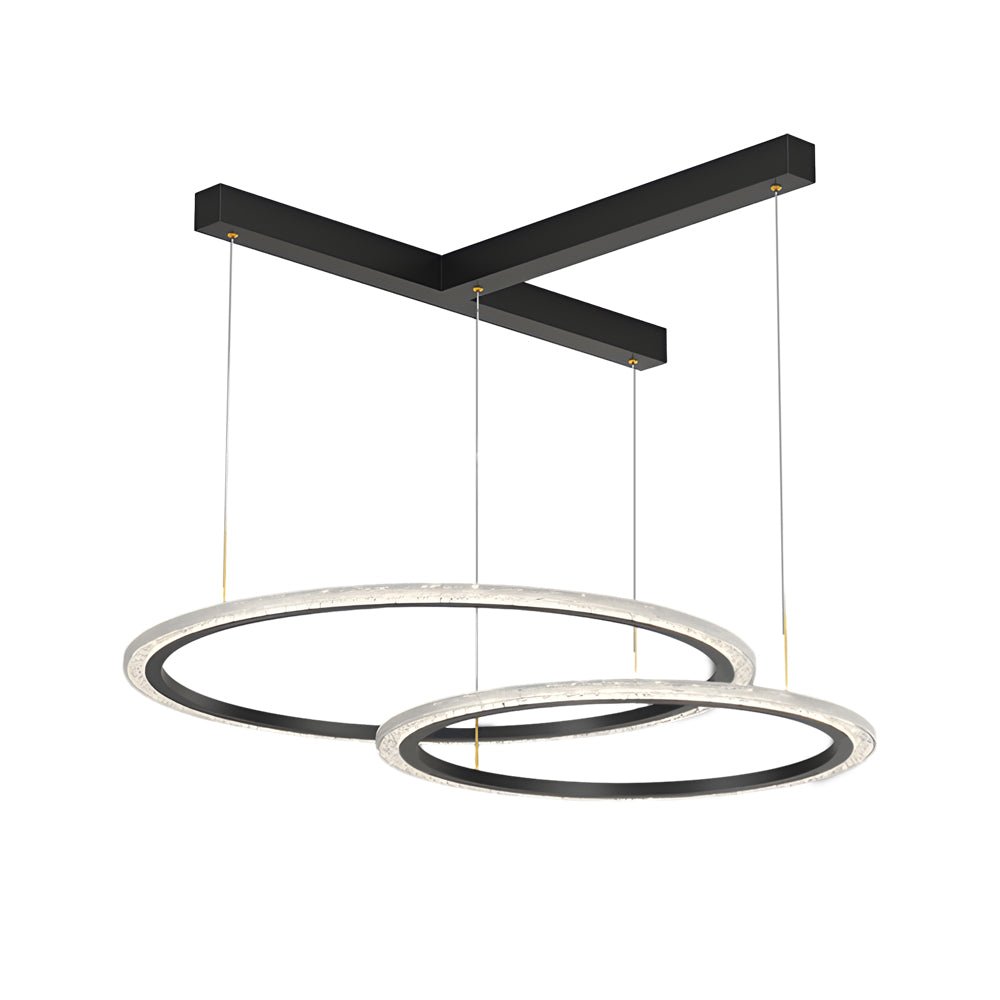Creative Ring Chandelier with 3-Step Dimming