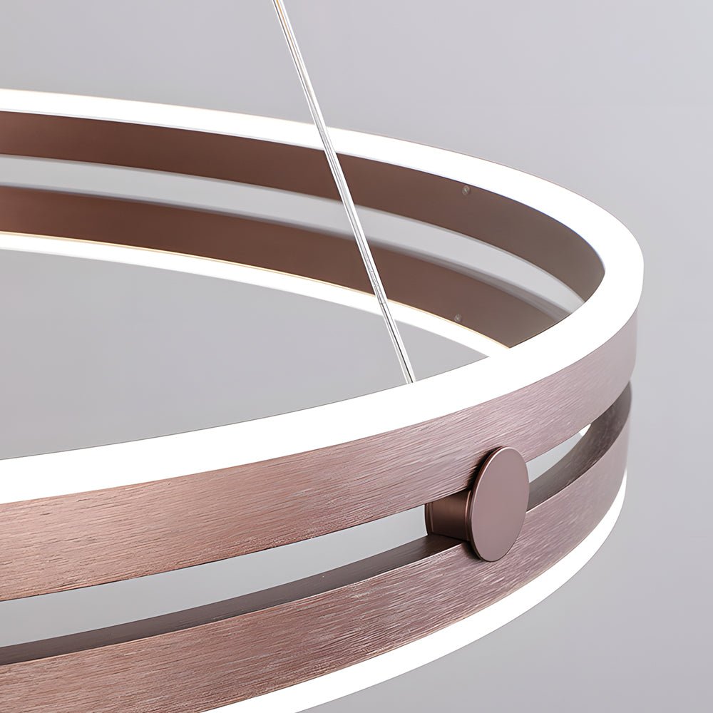 Modern Double Wheel LED Pendant Chandelier