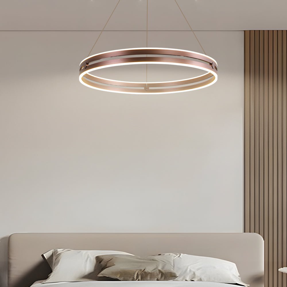 Modern Double Wheel LED Pendant Chandelier