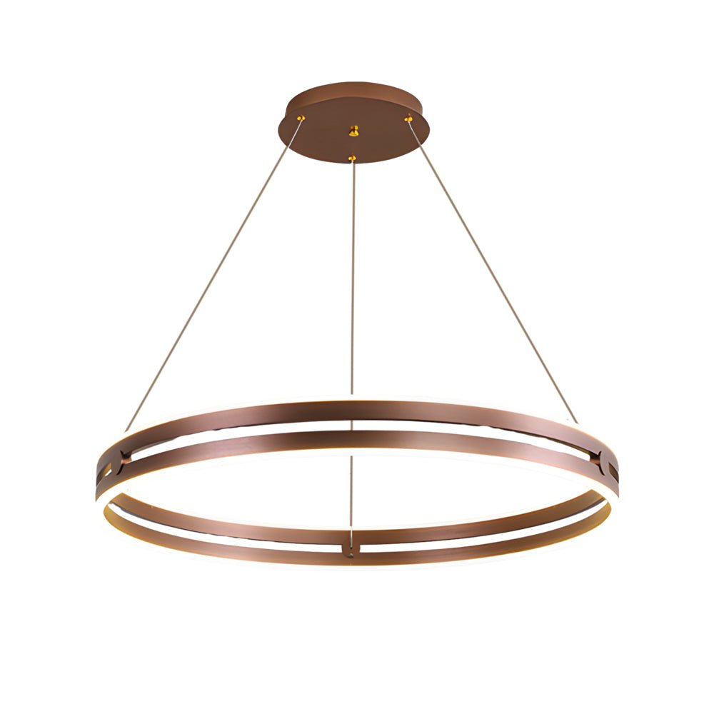 Modern Double Wheel LED Pendant Chandelier