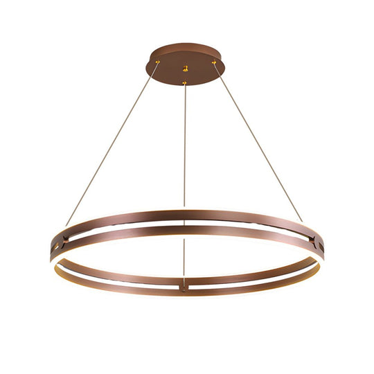 Modern Double Wheel LED Pendant Chandelier