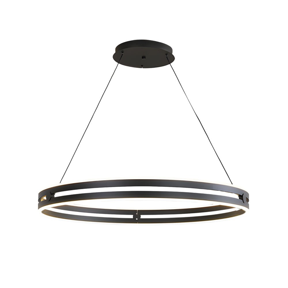 Modern Double Wheel LED Pendant Chandelier