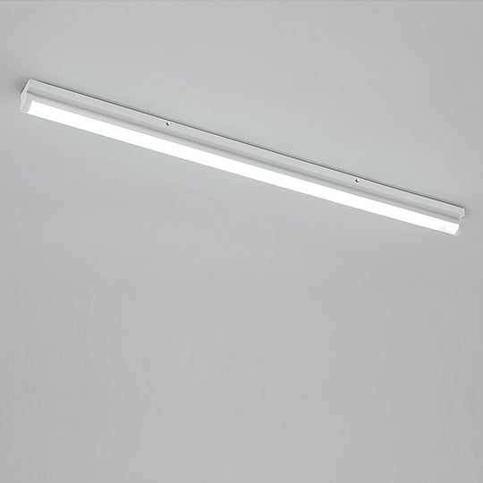 24'' / 30'' Rectangular LED Modern Flush Mount Lighting – White or Black Finish