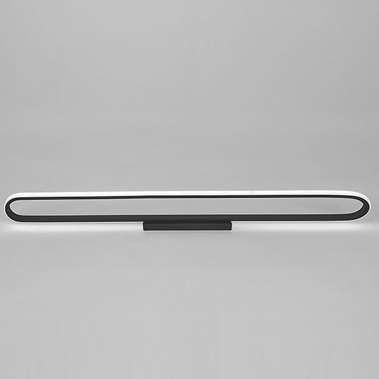 24" Rectangle LED Black Flush Mount Ceiling & Wall Light
