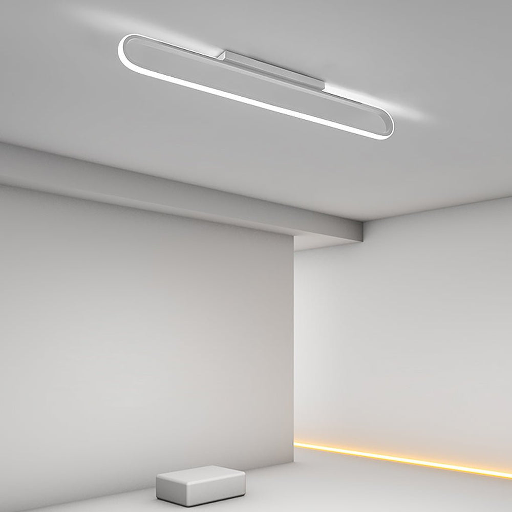 24" Rectangle LED Black Flush Mount Ceiling & Wall Light