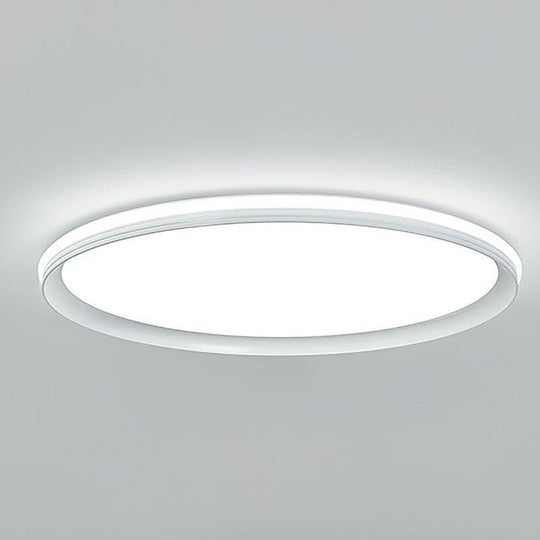 24'' Round Ultra Thin Dimmable LED Flush Mount Ceiling Light