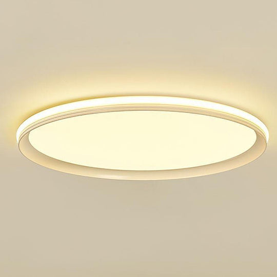 24'' Round Ultra Thin Dimmable LED Flush Mount Ceiling Light
