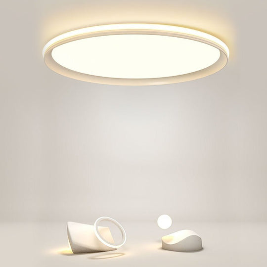 24'' Round Ultra Thin Dimmable LED Flush Mount Ceiling Light