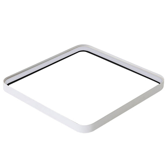 24'' Square Modern Flush Mount LED Dimmable Ceiling Light with Edge