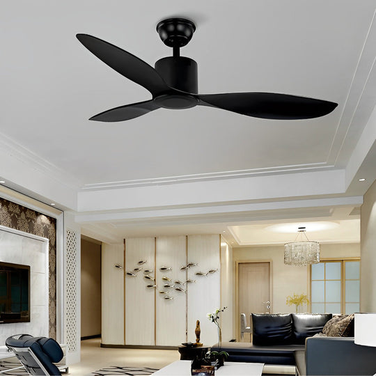3-Blade Modern Ceiling Fan with Dimmable LED Light and Remote Control