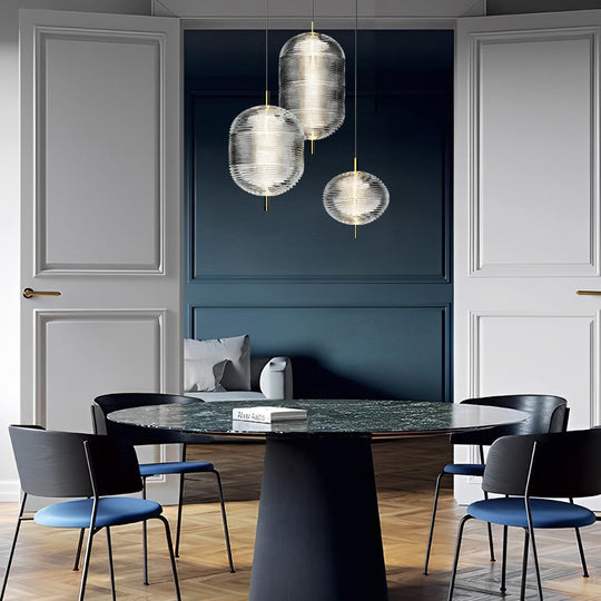 Personality Glass Shade LED Iron Creative Nordic Chandelier