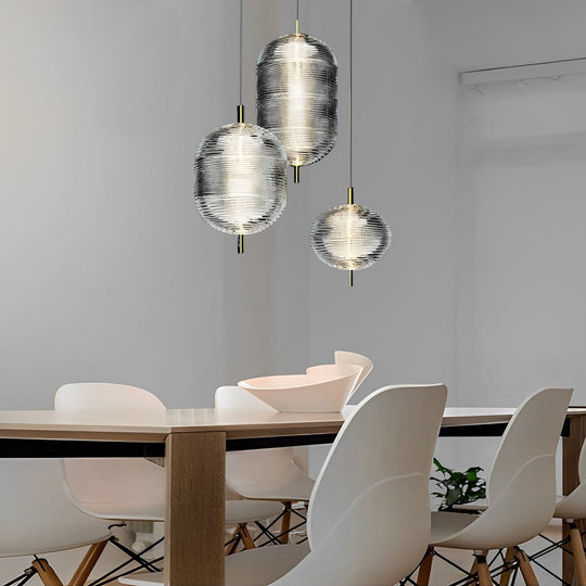 Personality Glass Shade LED Iron Creative Nordic Chandelier