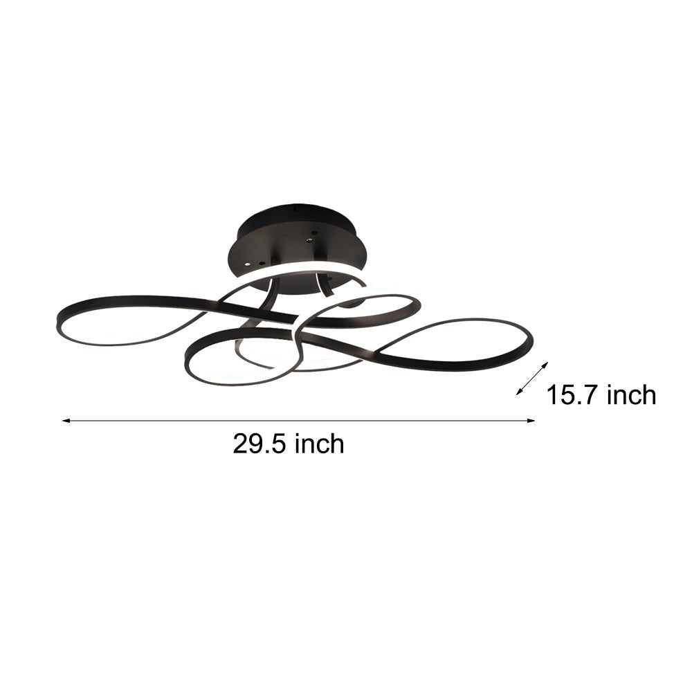 29" Inch Music Notes Linear LED Ceiling Lights Fixture Ceiling Lamp