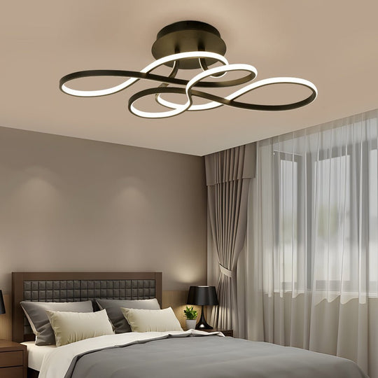 29" Inch Music Notes Linear LED Ceiling Lights Fixture Ceiling Lamp