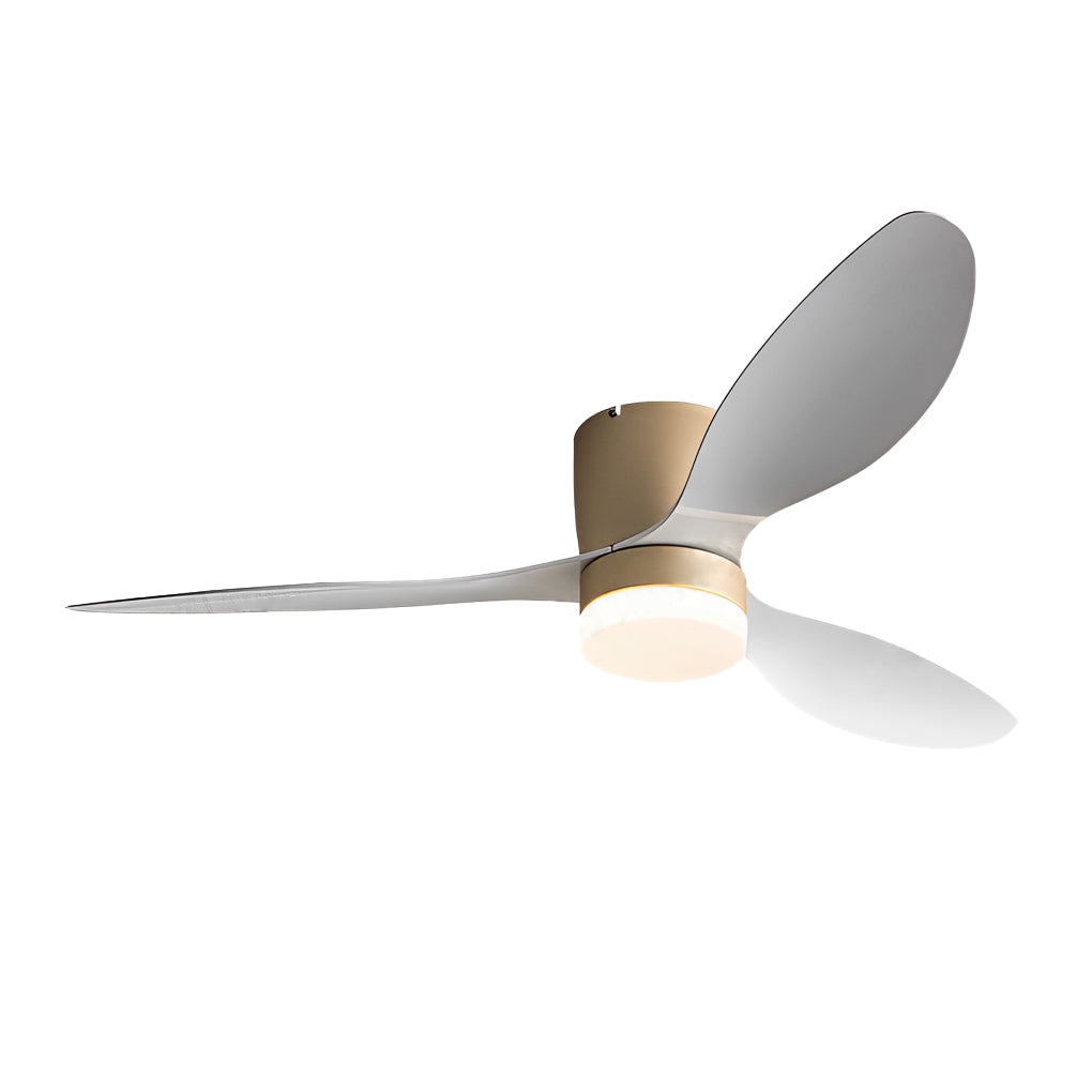 52 Inch Modern 3-Blade Ceiling Fan with 3-Step Dimmable LED and Remote Control