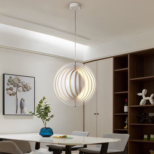360° Rotatable Metal Creative White Nordic Pendant Light
