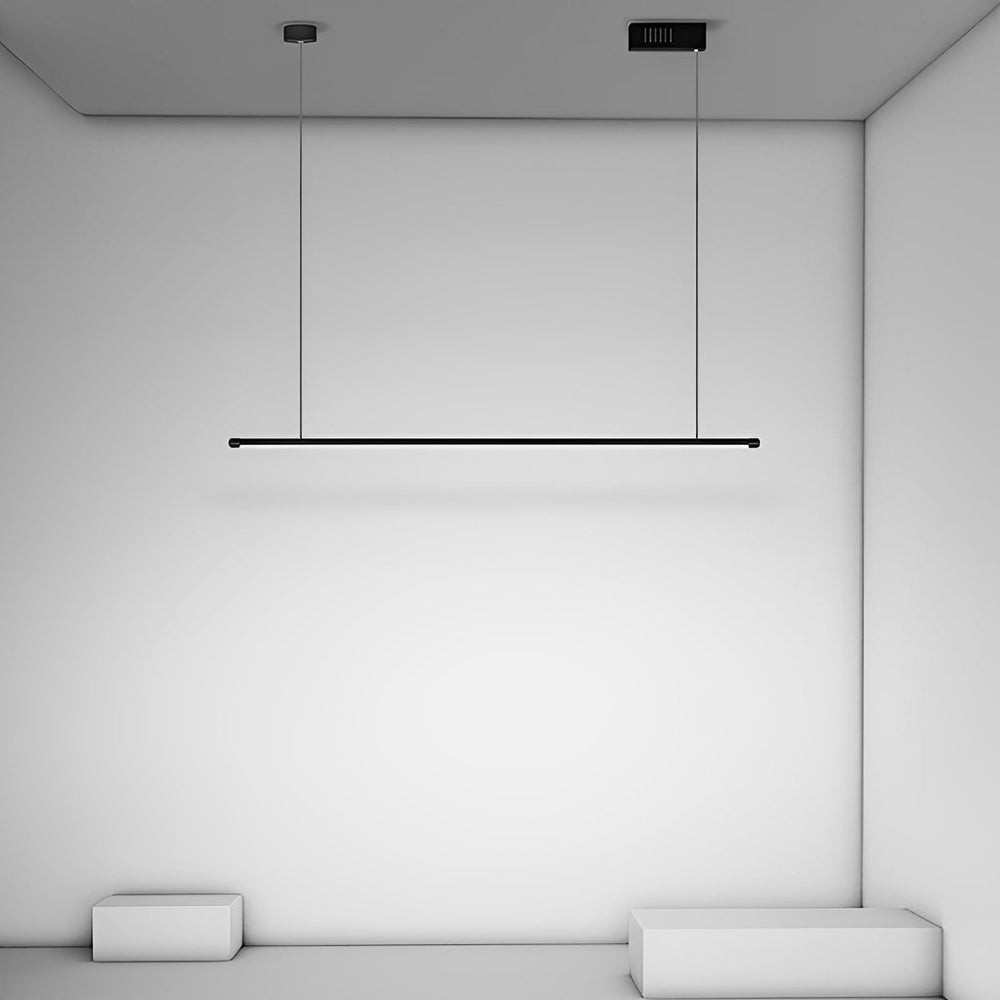 16" Geometric Adjustable Black LED Pendant Light